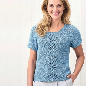 Denim Cable Panel Top