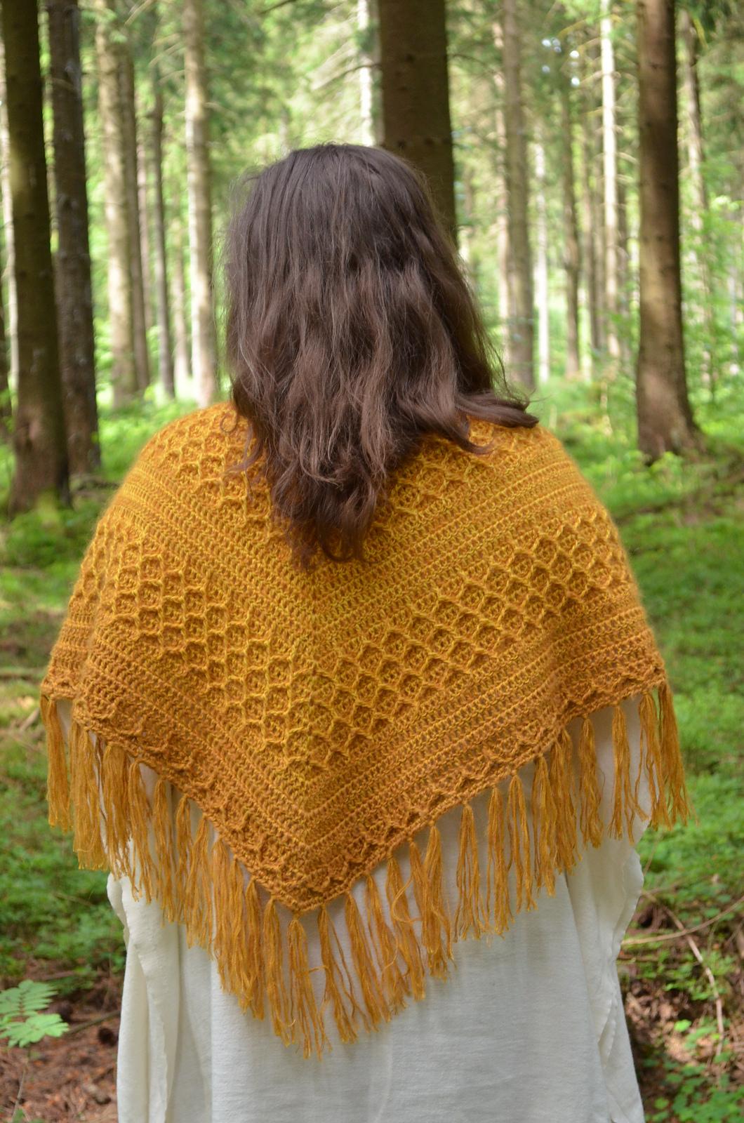 Dipped in Honey shawl