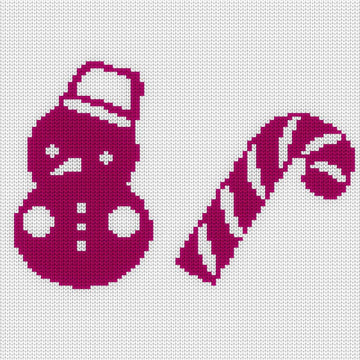 Snowman & Candy Cane Chart