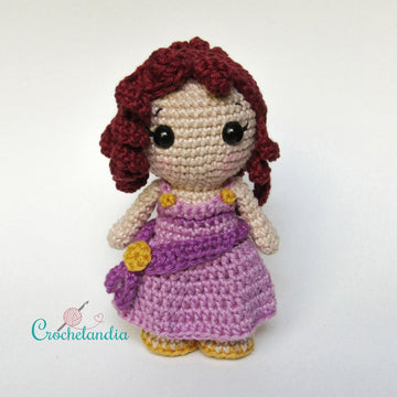 Hercules and Megara amigurumi dolls - crochet patterns by Crochelandia