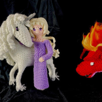 Unicorn and Bull amigurumi