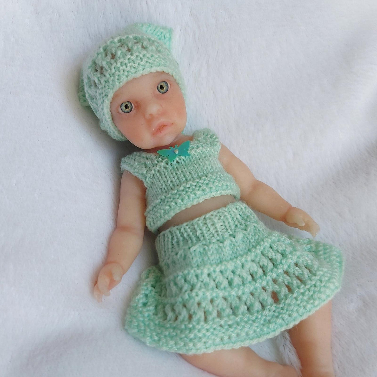 Summer Top, Skirt and Kerchief for 9 Inch Dolls