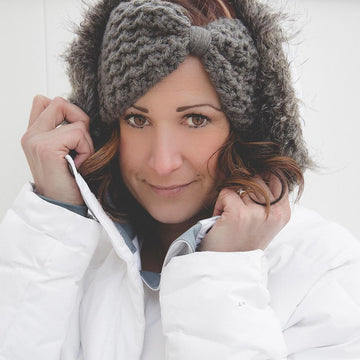 Chunky Bow Ear Warmer