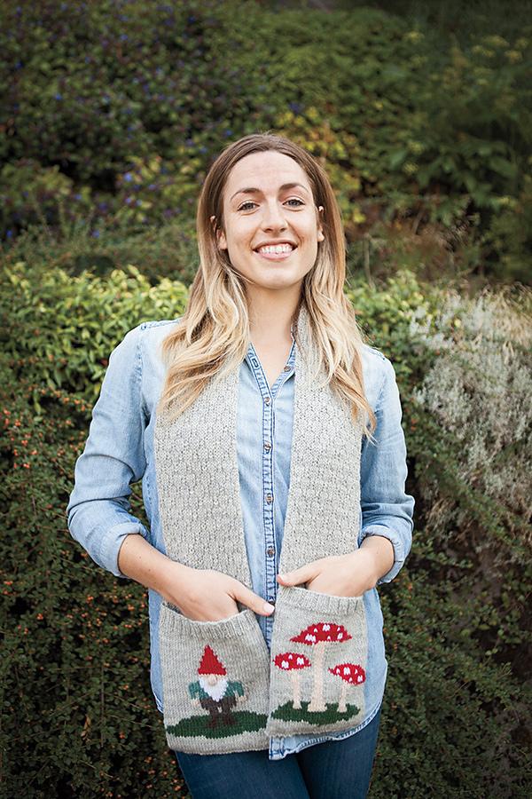 Gnome and Toadstool Scarf