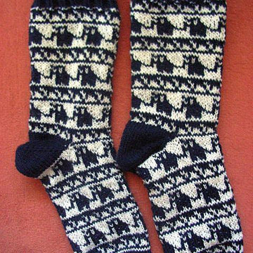 Blue elephant socks