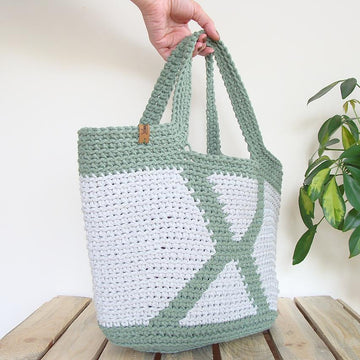 Geometric Basket Bag