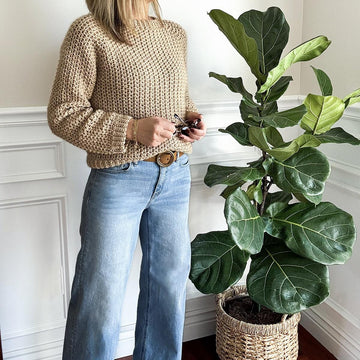 The Cashtan Crochet Crewneck