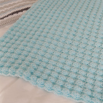 Bubbles Aran Baby Blanket