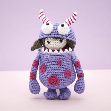 Little Ella in her monster suit