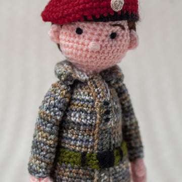 Soldier in Camouflage Coronation Remembrance
