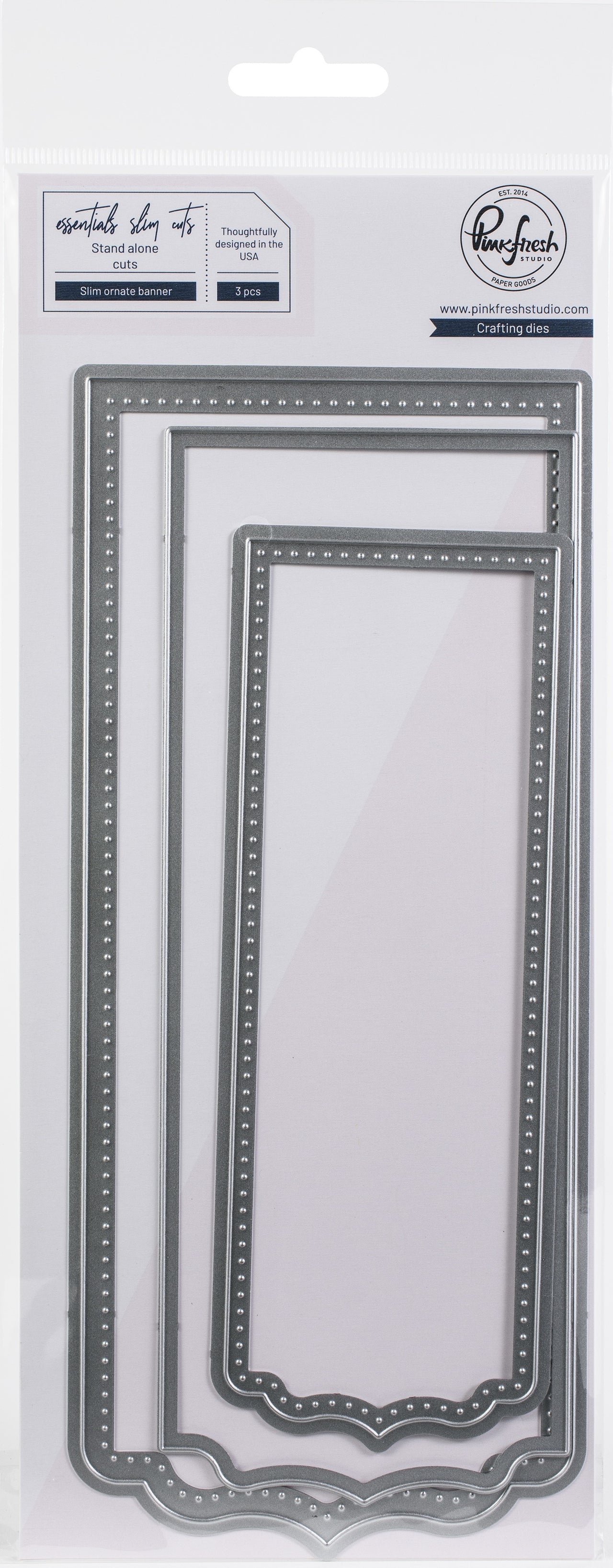 Pinkfresh Studio Essentials Die Set - Slim Ornate Banner