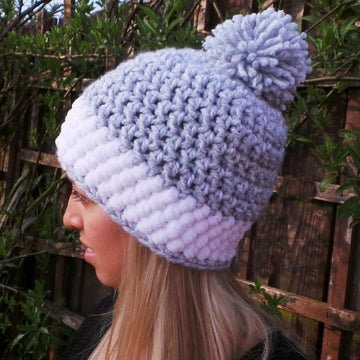 Crochet hat pattern Nordic Snow Hat UK