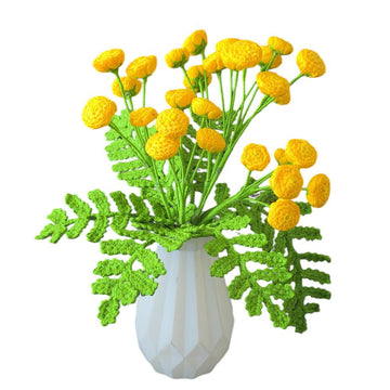 Crochet Tansy flowers