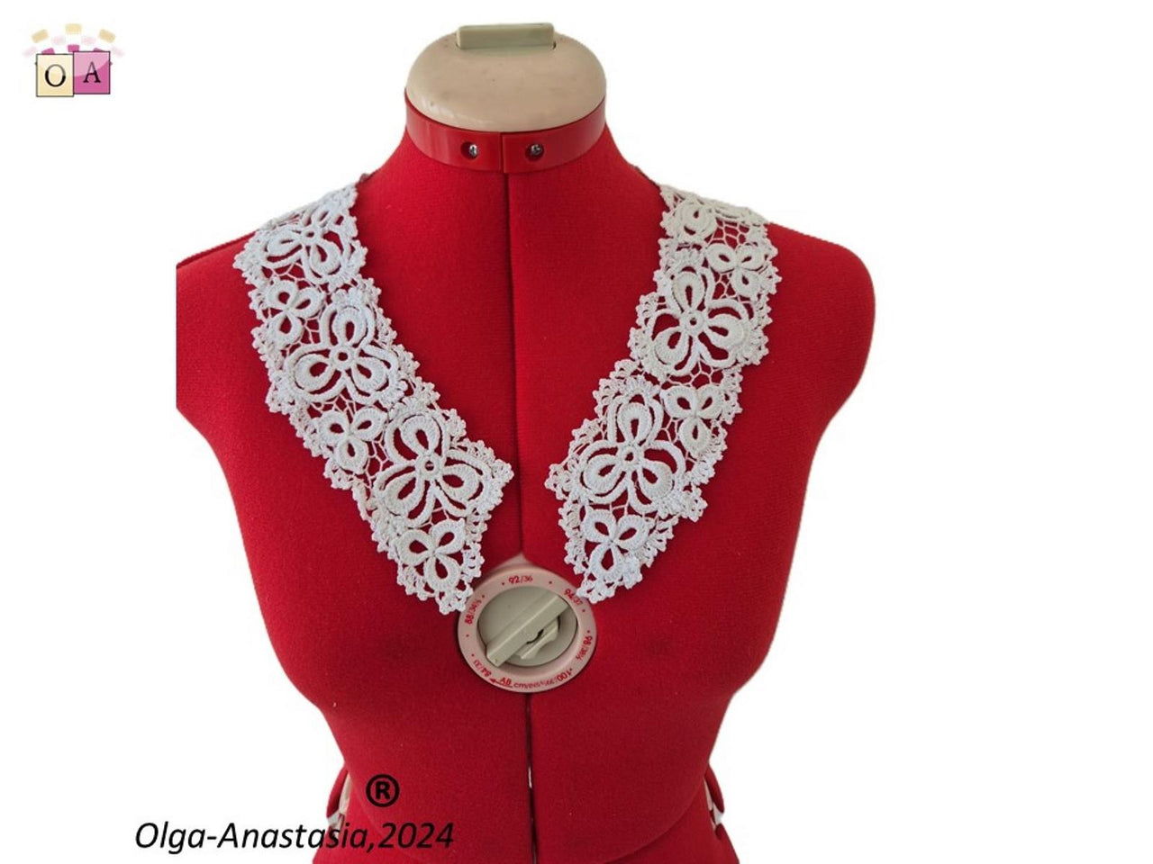 Easy detachable collar crochet 2