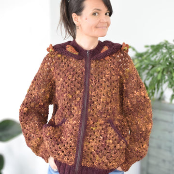 Awesome Blossom Zip Hoodie
