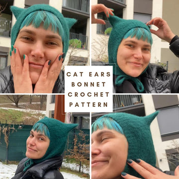 Cat ears bonnet