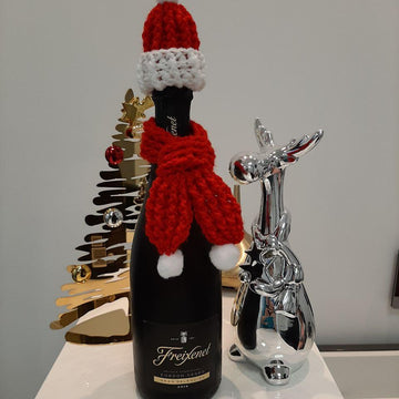 Wine Bottle Hat and Scarf