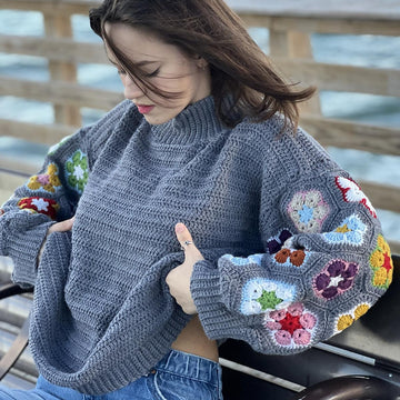 African Flower Sweater