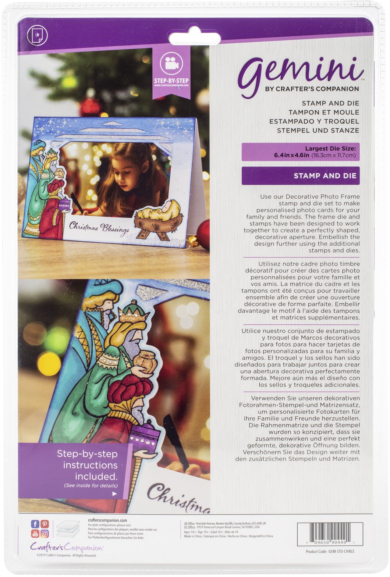 Crafter's Companion Gemini Stamps & Dies - Christmas Blessings