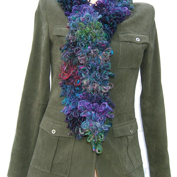 BLOSSOM LOOPY KNIT SCARF