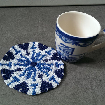 6 Tapestry Coaster Delft blue