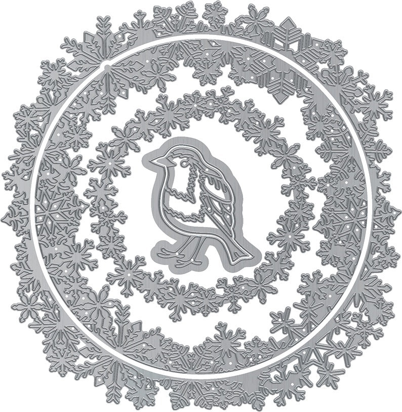 Tonic Studios Dies - Falling Snow Wreaths