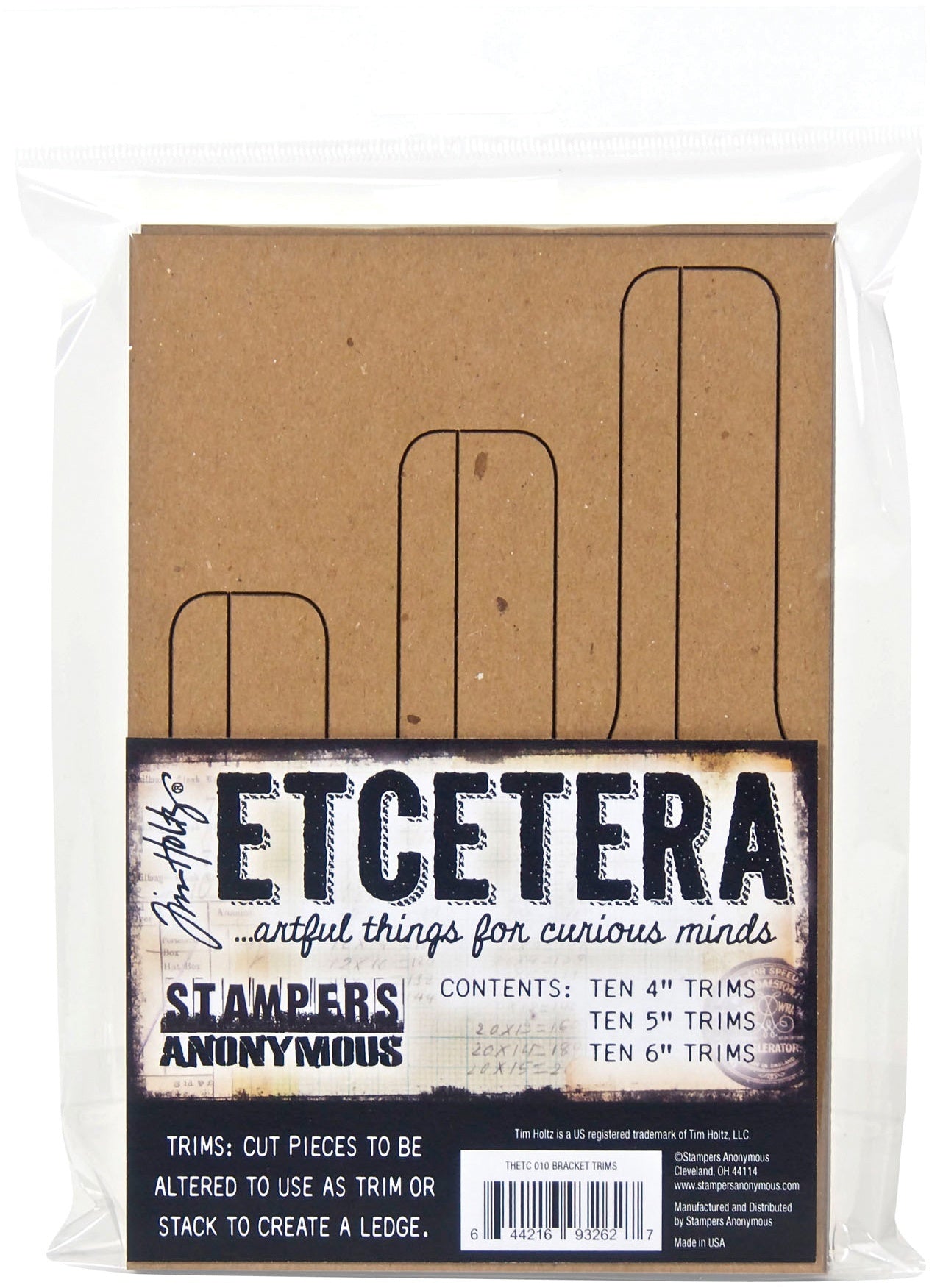Stampers Anonymous Tim Holtz Etcetera Bracket Trims - 571497