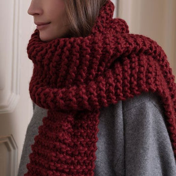 Caldo Scarf in Red Heart Ora - LM6053 - Downloadable PDF