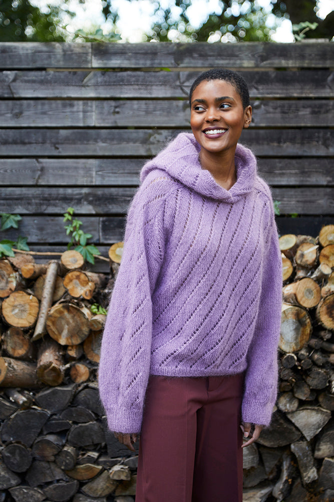 Nina - Jumper Knitting Pattern For Women in Debbie Bliss Angel by Debbie Bliss