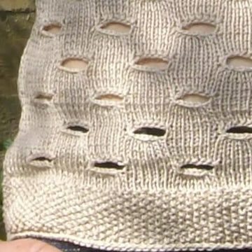 FALCONARA, cotton jumper in a hole pattern