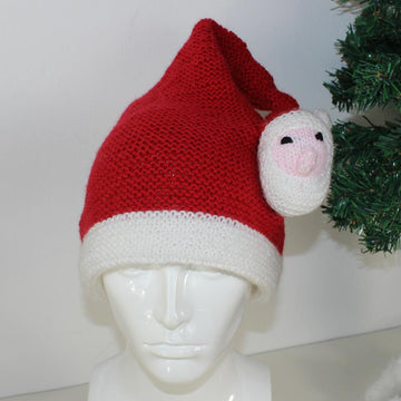 Adult Santa Head Christmas Hat