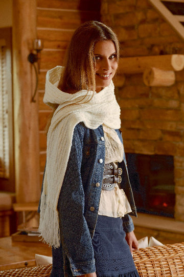 Hodded Scarf in Schachenmayr Universa - S6926 - Downloadable PDF
