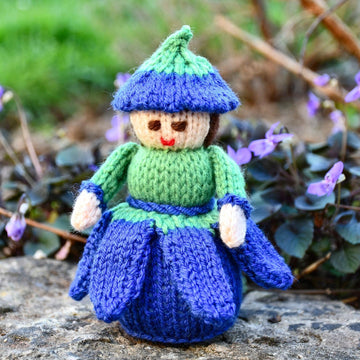 Bluebell Flower Doll Knitting Pattern - Toy Knitting Pattern