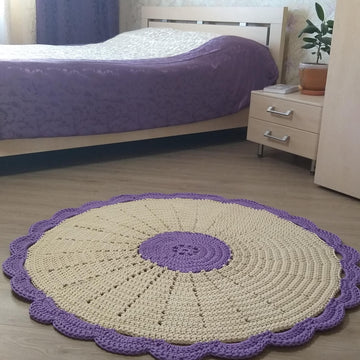 Pattern round rug crochet