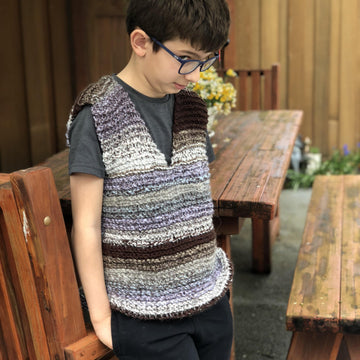 Brown Knit Vest