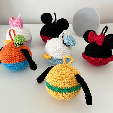 Classic Cartoon Friends Inspired Christmas Ornament Crochet Pattern Bundle PDF