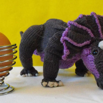 MICRO TRACY TRICERATOPS TOY DINOSAUR KNITTING PATTERN
