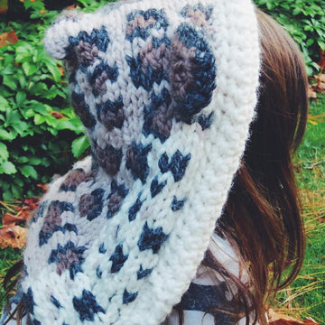 Langley the Leopard Hooded Scarf