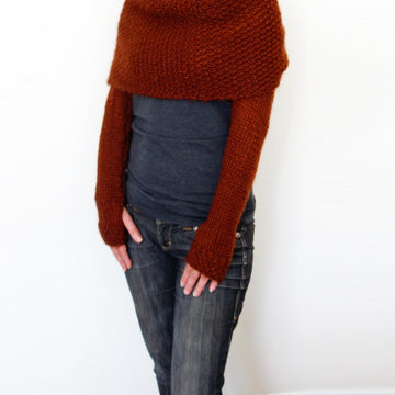 Rust Sweater Scarf