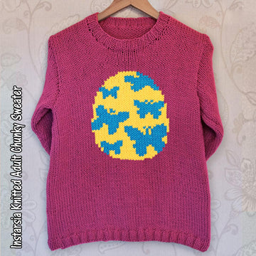 Intarsia - Egg of Butterflies - Chart Only