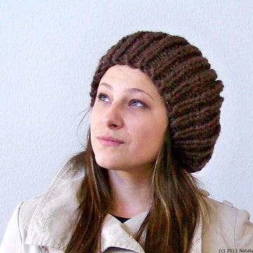 Knit Beret, Slouchy Hat