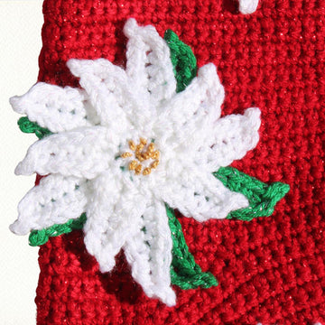 Poinsettia Christmas Stocking