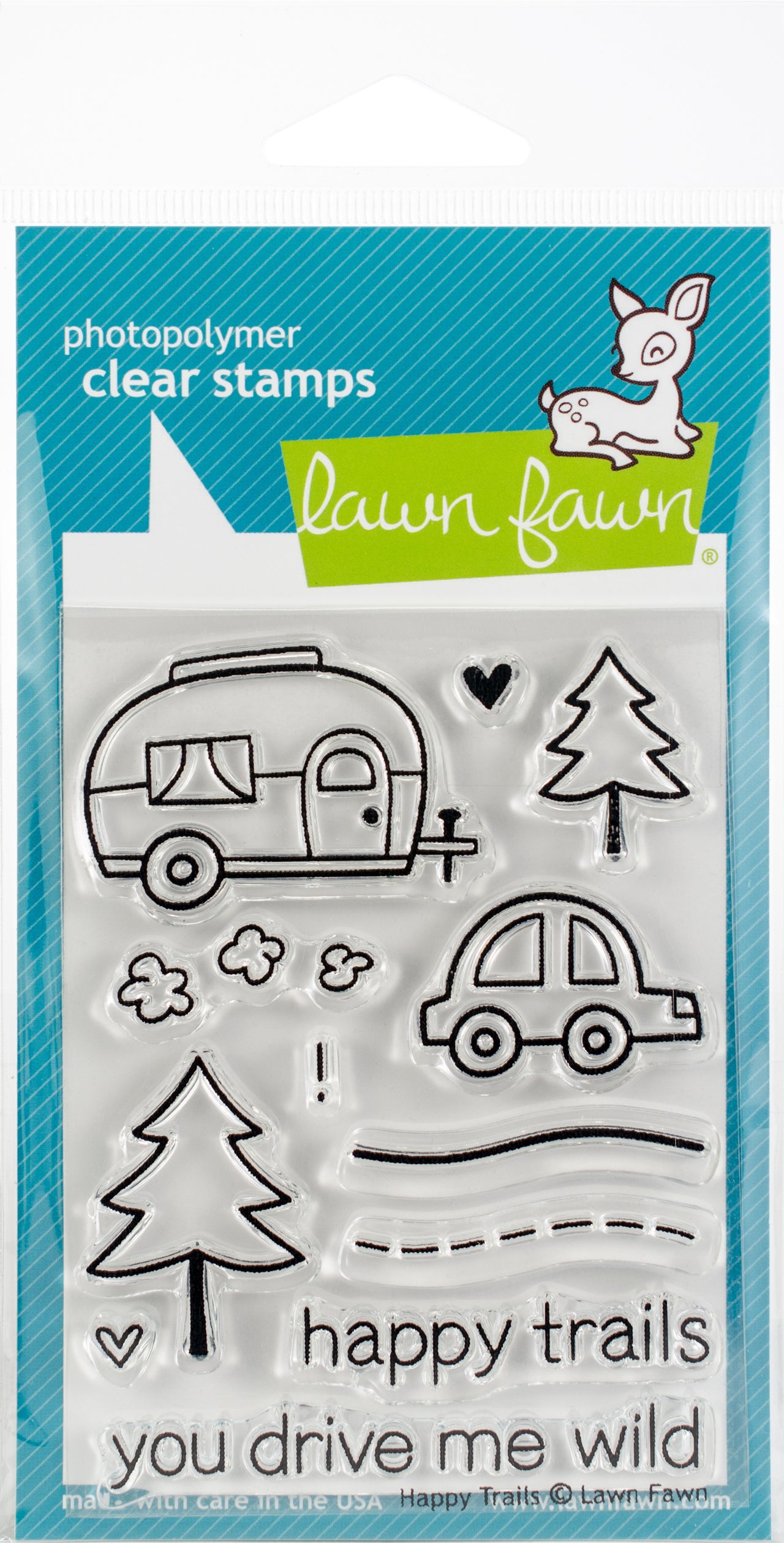 Lawn Fawn Clear Stamps 3"X4" - Happy Trails