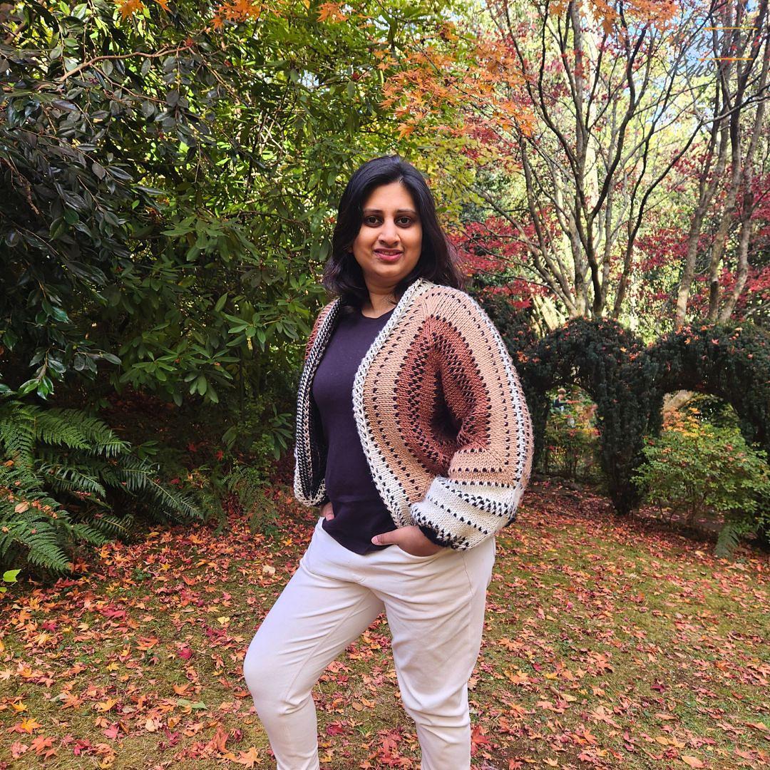 Maya Hexagon Cardigan CAL