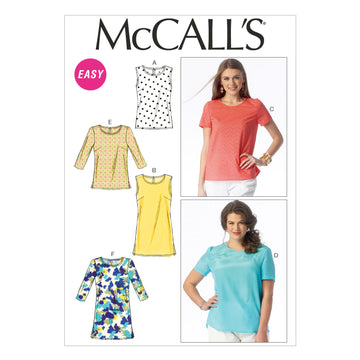 McCall's Misses'/Women's Tops and Tunics M6927 - Sewing Pattern