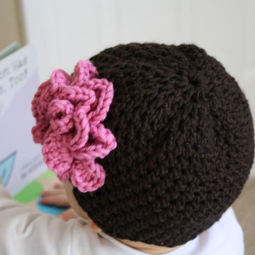 Baby Hat with Accent Flower