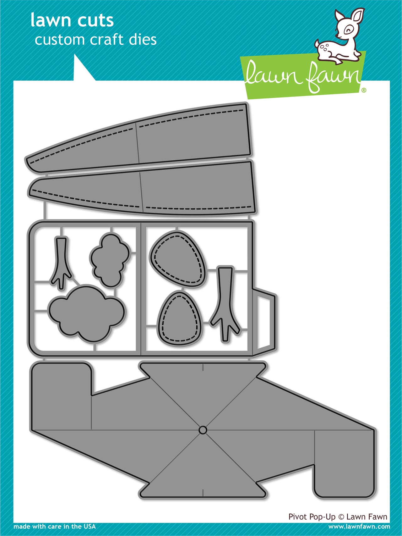 Lawn Fawn Lawn Cuts Custom Craft Die - Pivot Pop-Up