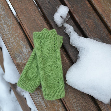 Fingerless gloves - Winter Breeze
