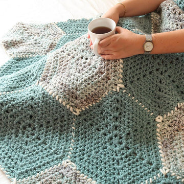 Hexagon Flower Blanket