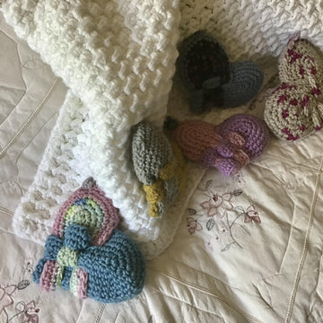 Random Hearts Baby Blanket